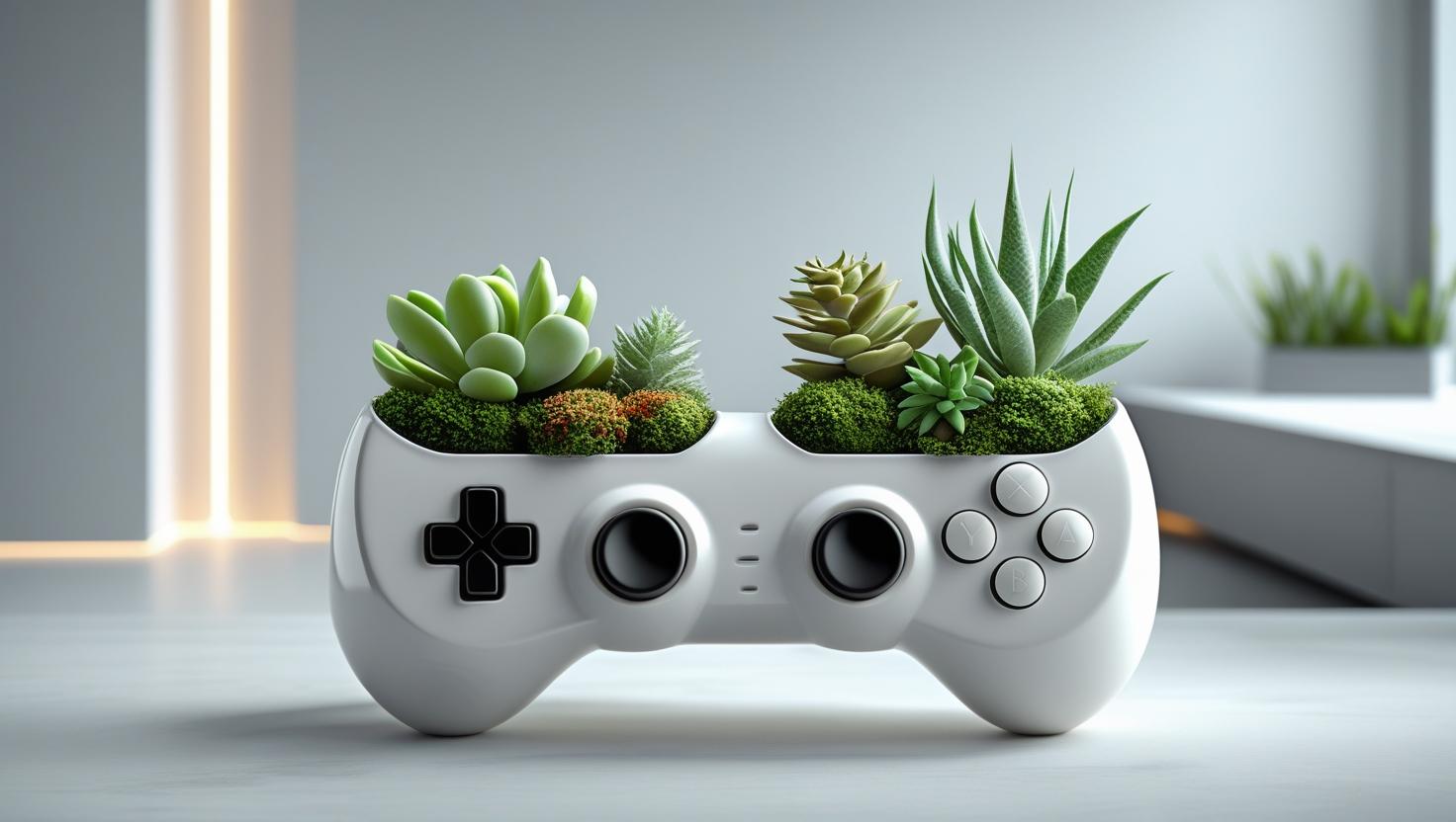 Joystick shape planter